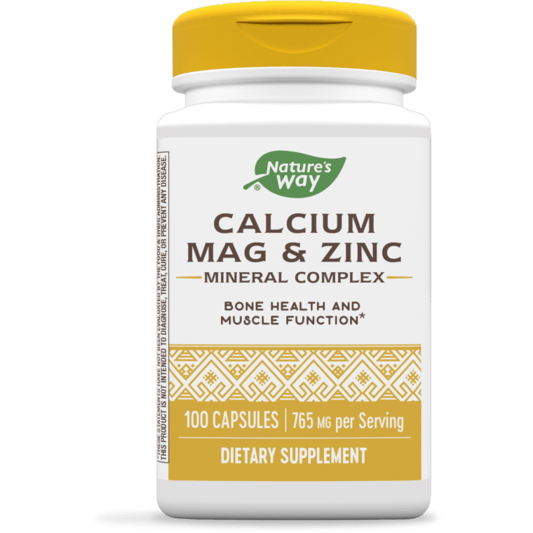 Витамины и минералы Nature's Way Calcium Mag & Zinc, 100 капсул