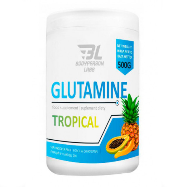 Аминокислота Bodyperson Labs Glutamine, 500 грамм