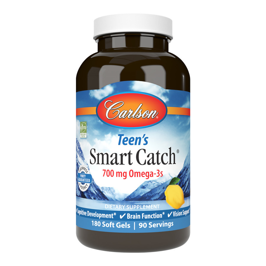 Жирні кислоти Carlson Labs Smart Catch Teen's, 180 капсул