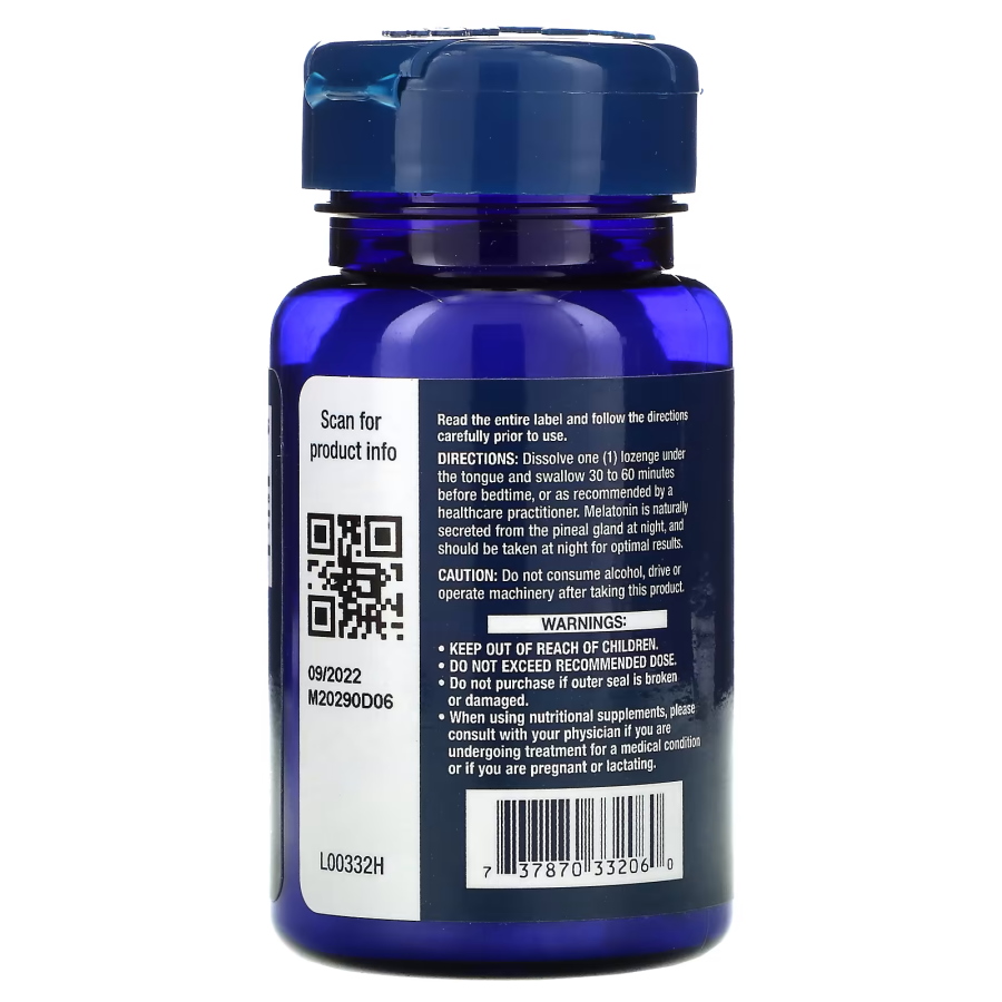 Натуральна добавка Life Extension Melatonin 3 mg, 60 льодяників. Фото 3