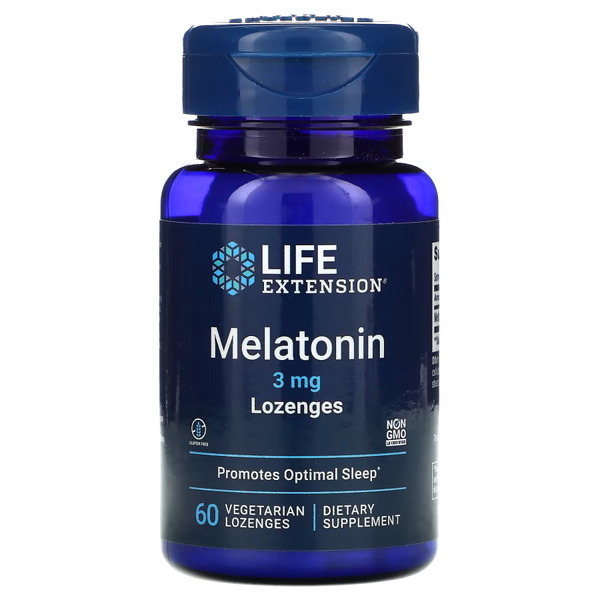 Натуральна добавка Life Extension Melatonin 3 mg, 60 льодяників