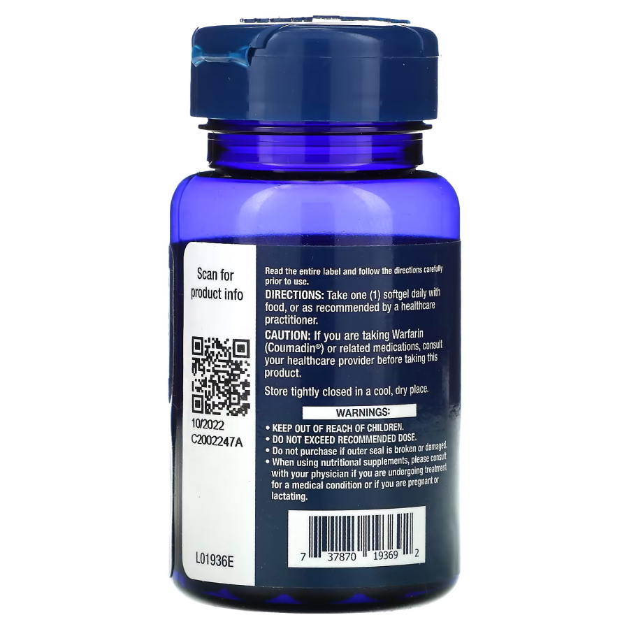 Витамины и минералы Life Extension Vitamin K2 45 mcg Low Dose, 90 капсул. Фото 3
