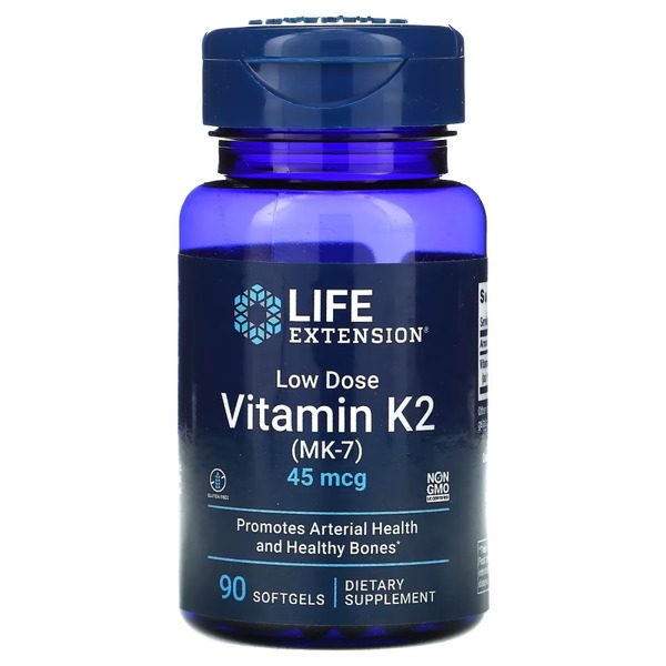 Вітаміни та мінерали Life Extension Vitamin K2 45 mcg Low Dose, 90 капсул
