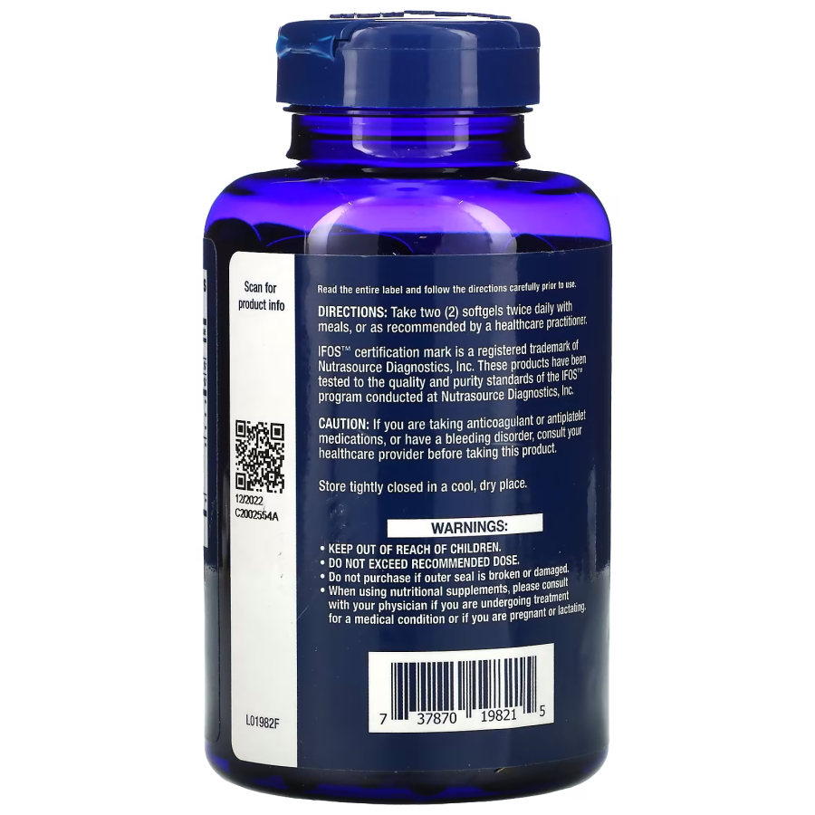 Жирні кислоти Life Extension Super Omega-3, 120 капсул. Фото 3