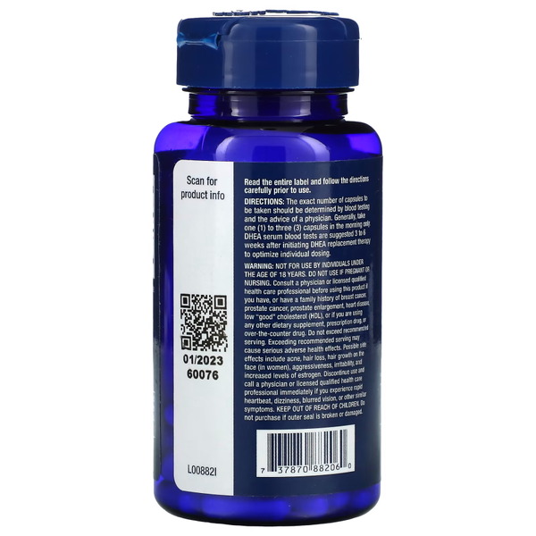Стимулятор тестостерону Life Extension DHEA 50 mg, 60 вегакапсул. Фото 3