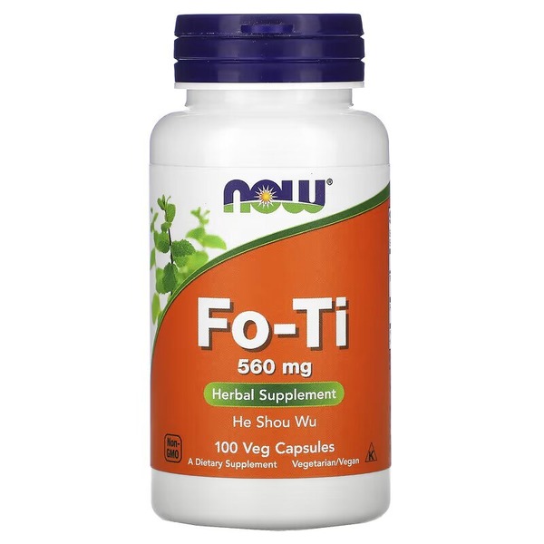 Натуральна добавка NOW Fo-Ti 560 mg, 100 вегакапсул