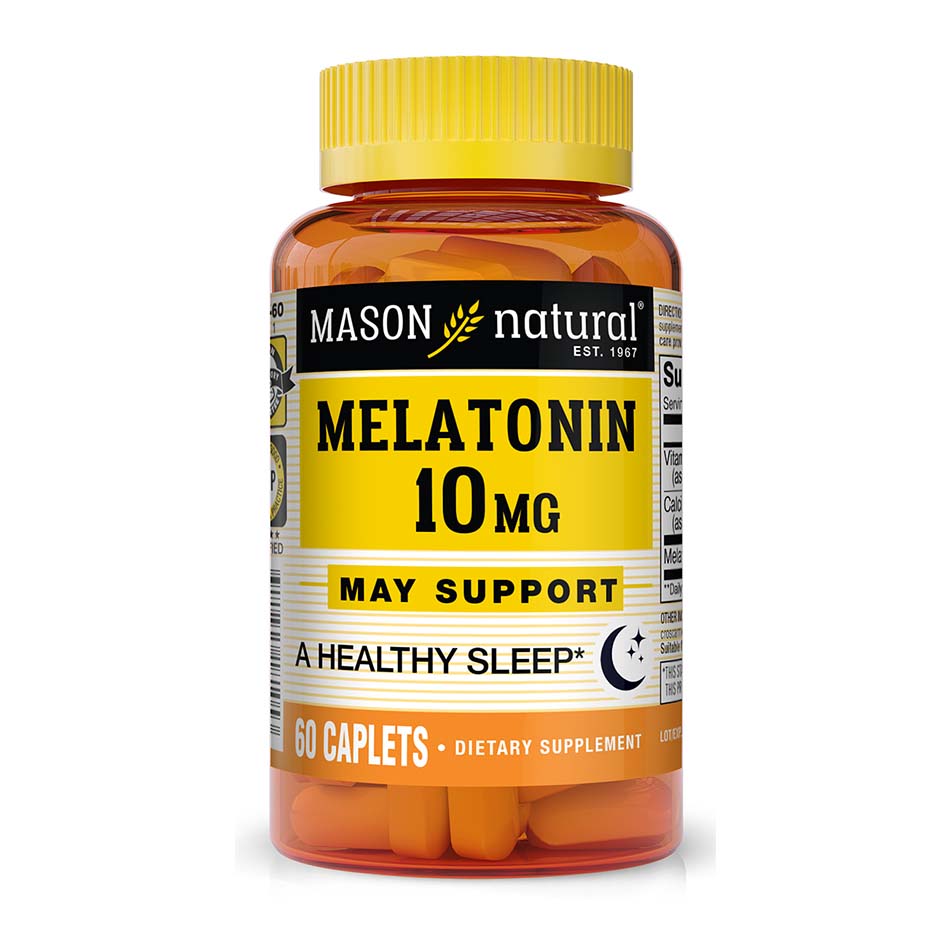 Натуральна добавка Mason Natural Melatonin 10 mg, 60 каплет