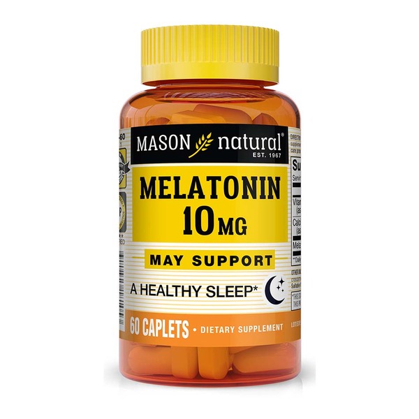 Натуральна добавка Mason Natural Melatonin 10 mg, 60 каплет