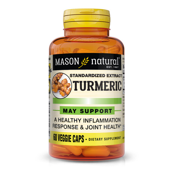 Натуральна добавка Mason Natural Turmeric, 60 вегакапсул