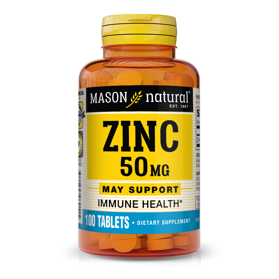 Витамины и минералы Mason Natural Zinc 50 mg, 100 таблеток