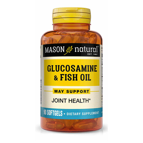 Препарат для суглобів і зв'язок Mason Natural Glucosamine & Fish Oil, 90 капсул