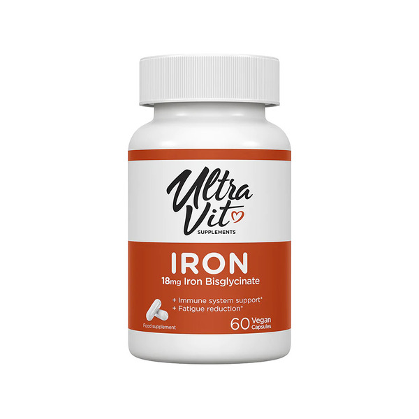 Витамины и минералы VPLab UltraVit Iron 18 mg, 60 вегакапсул