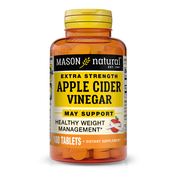 Натуральна добавка Mason Natural Apple Cider Vinegar Extra Strength, 100 таблеток