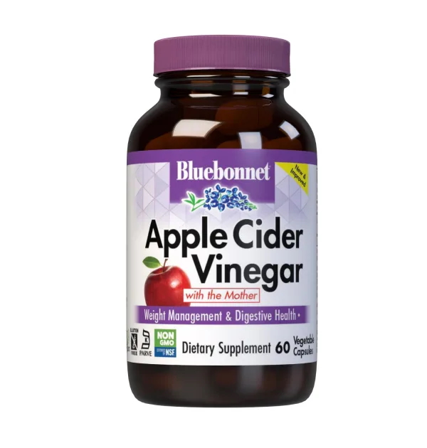 Натуральная добавка Bluebonnet Nutrition Apple Cider Vinegar, 60 вегакапсул
