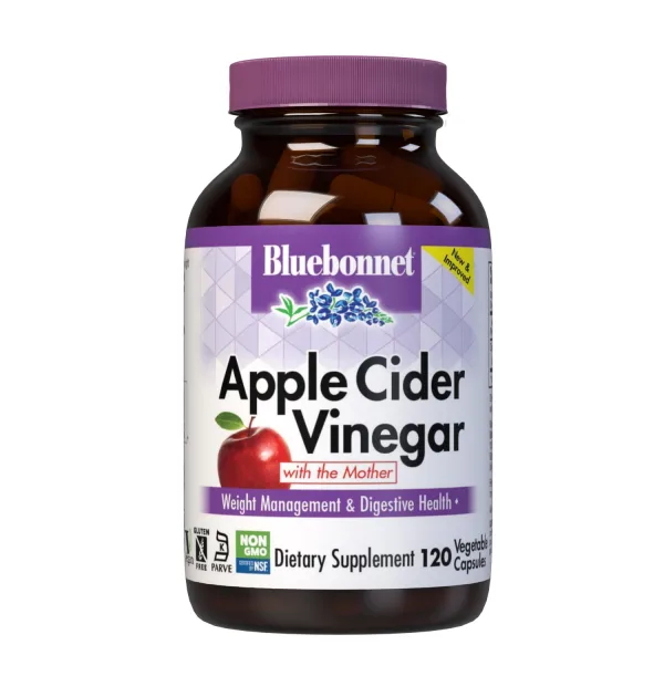Натуральная добавка Bluebonnet Nutrition Apple Cider Vinegar, 120 вегакапсул