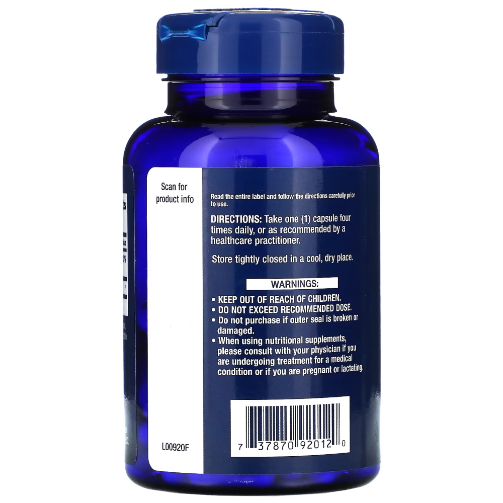 Витамины и минералы Life Extension Benfotiamine with Thiamine, 120 вегакапсул. Фото 3