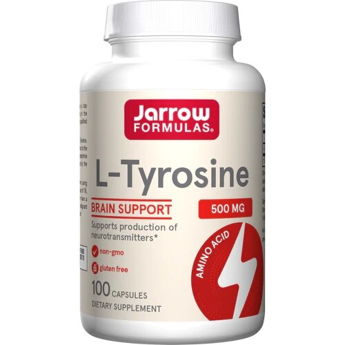 Аминокислота Jarrow Formulas L-Tyrosine 500 mg, 100 капсул