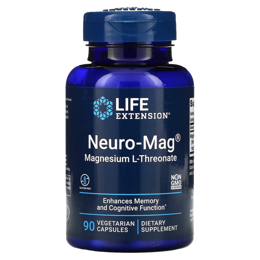Витамины и минералы Life Extension Neuro-Mag, 90 вегакапсул