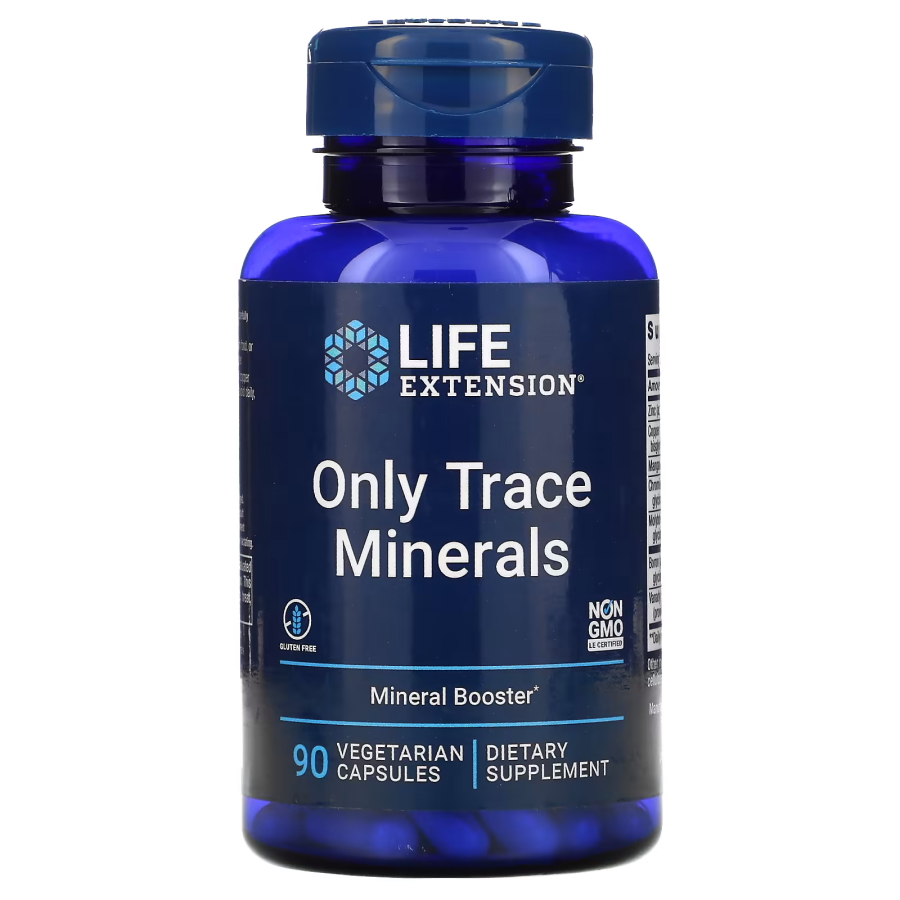 Витамины и минералы Life Extension Only Trace Minerals, 90 вегакапсул