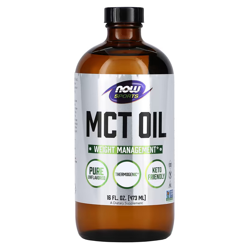 Предтренировочный комплекс NOW Sports MCT Oil, 473 мл
