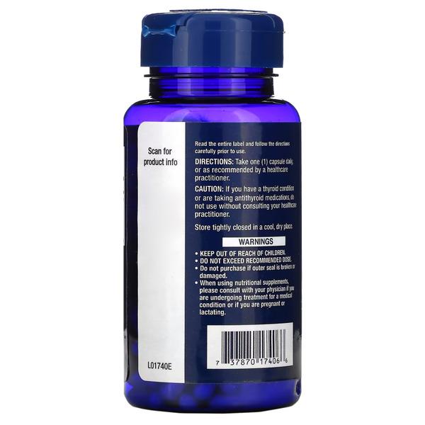 Витамины и минералы Life Extension Sea-Iodine 1000 mcg, 60 вегакапсул. Фото 3