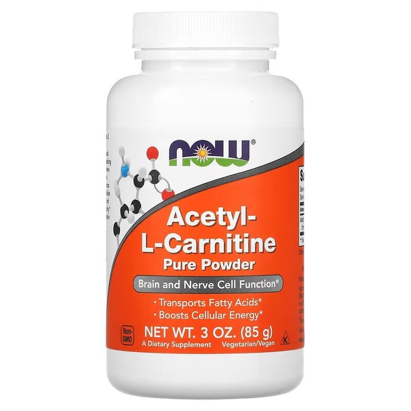 Жироспалювач NOW Acetyl-L-Carnitine, 85 грам