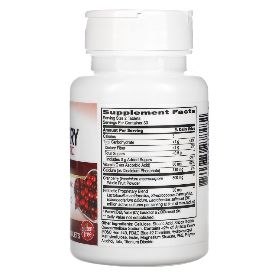 Натуральна добавка 21st Century Cranberry Plus Probiotic, 60 таблеток. Фото 4