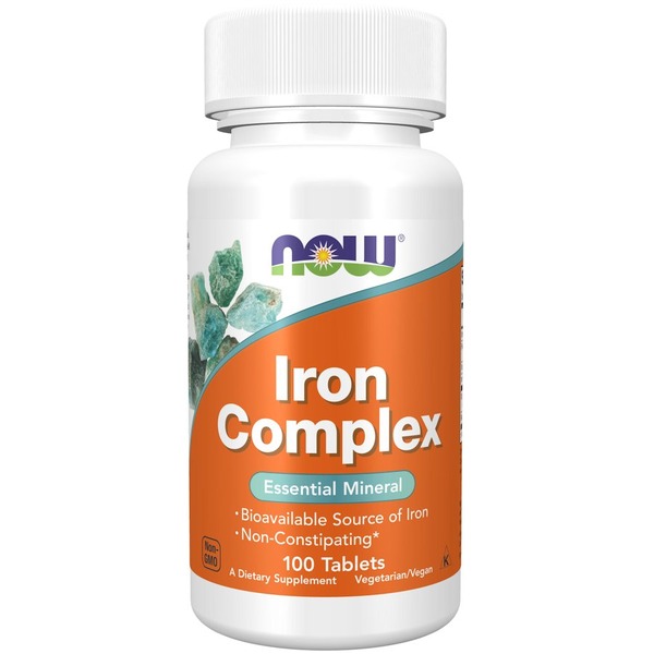 Витамины и минералы NOW Iron Complex, 100 таблеток
