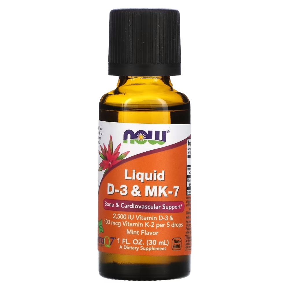 Витамины и минералы NOW Liquid D3 & MK-7, 30 мл