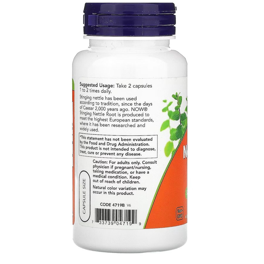 Натуральная добавка NOW Nettle Root 250 mg, 90 вегакапсул. Фото 3