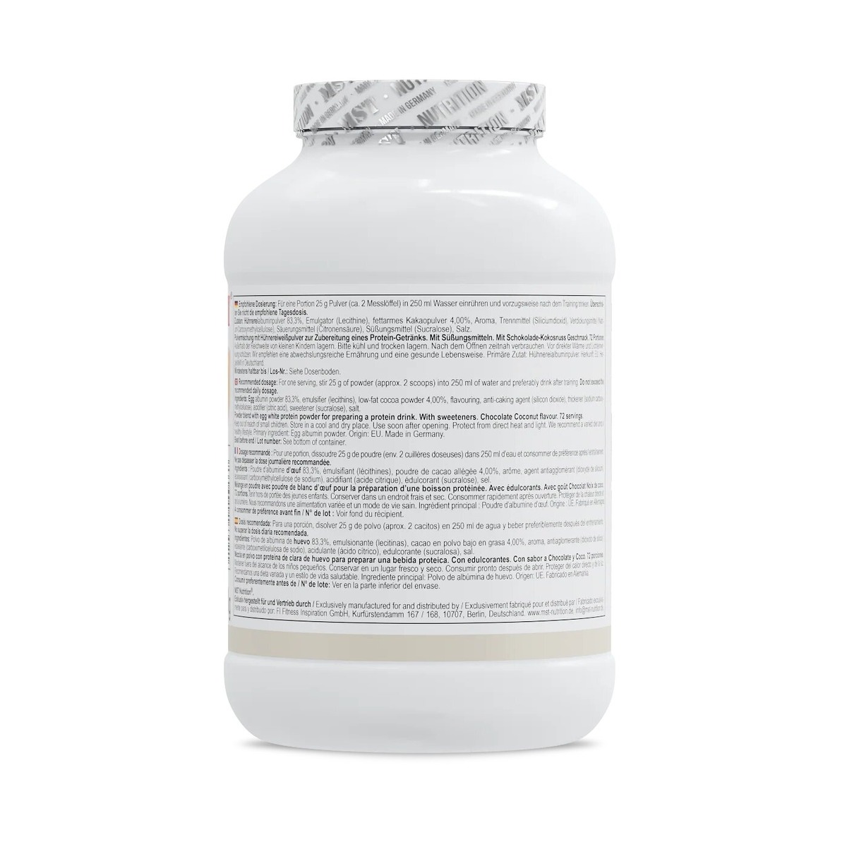 Протеїн MST Nutrition Best Egg Protein, 1.8 кг. Фото 3