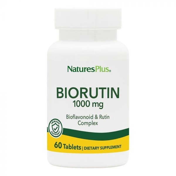 Вітаміни та мінерали Natures Plus BioRutin 1000 mg, 60 таблеток