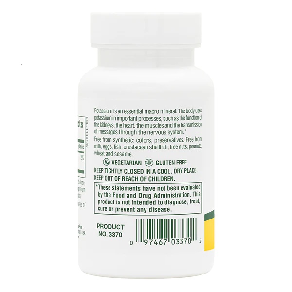 Вітаміни та мінерали Natures Plus Potassium 99 mg, 90 таблеток. Фото 3