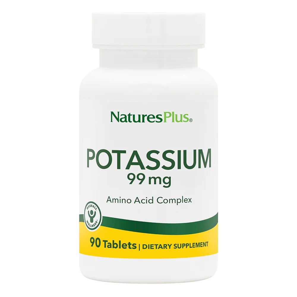 Вітаміни та мінерали Natures Plus Potassium 99 mg, 90 таблеток