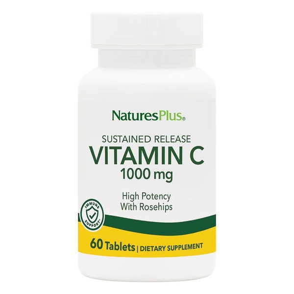 Вітаміни та мінерали Natures Plus Vitamin C 1000 mg Sustained Release, 60 таблеток