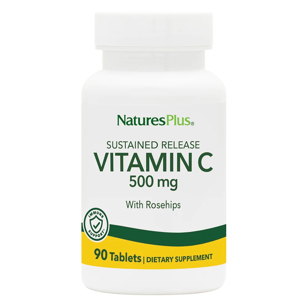 Вітаміни та мінерали Natures Plus Vitamin C 500 mg, 90 таблеток