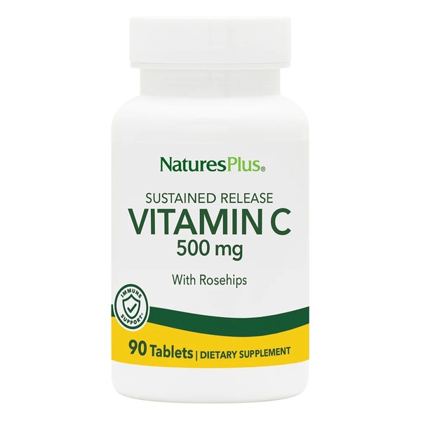 Вітаміни та мінерали Natures Plus Vitamin C 500 mg, 90 таблеток