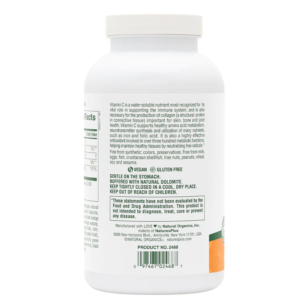 Вітаміни та мінерали Natures Plus Orange Juice Vitamin C 1000 mg, 60 жувальних таблеток. Фото 3