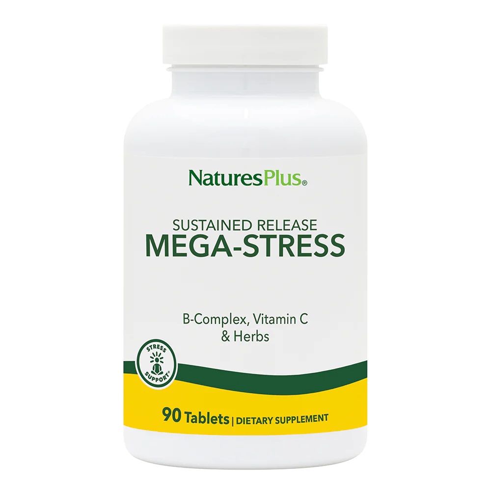 Витамины и минералы Natures Plus Mega-Stress Complex, 90 таблеток