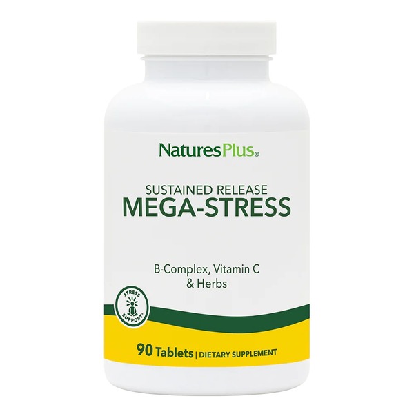 Витамины и минералы Natures Plus Mega-Stress Complex, 90 таблеток