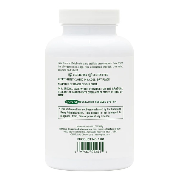 Витамины и минералы Natures Plus Mega-Stress Complex, 90 таблеток. Фото 3