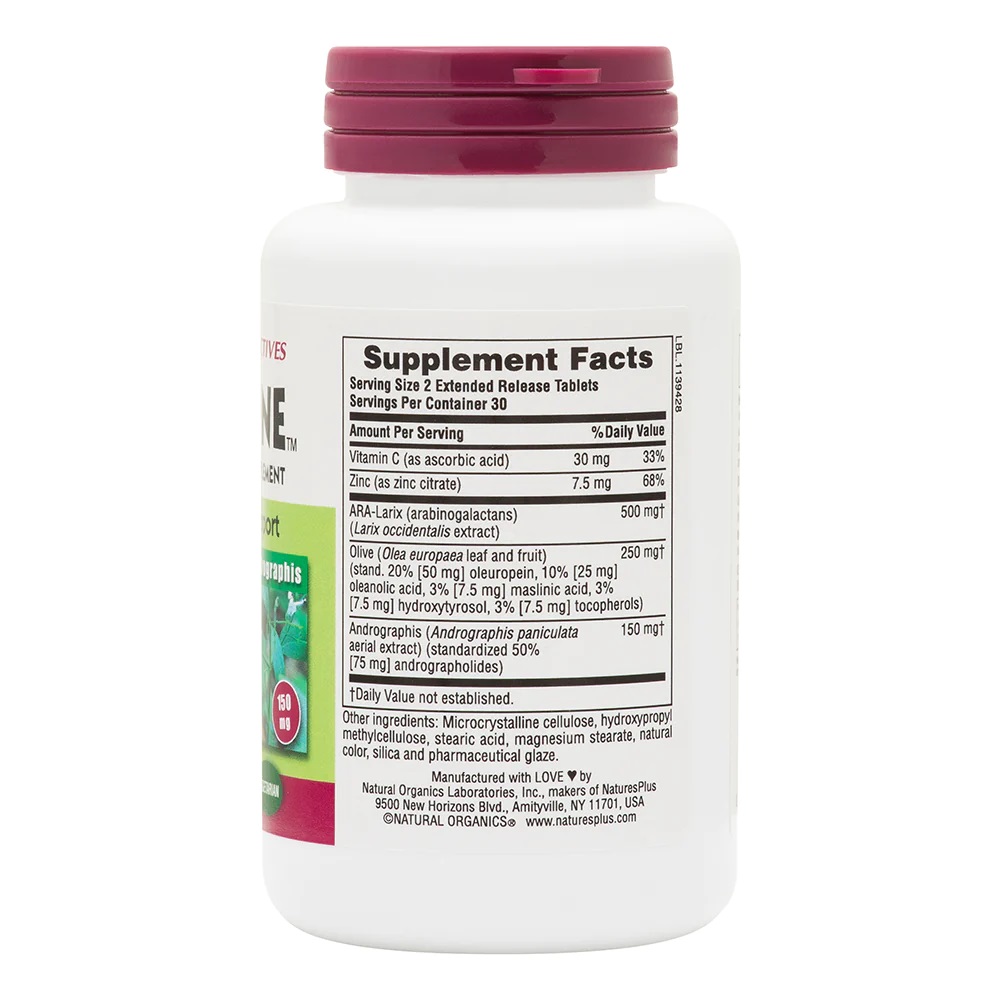 Натуральна добавка Natures Plus Herbal Actives Tri-Immune, 60 таблеток. Фото 2