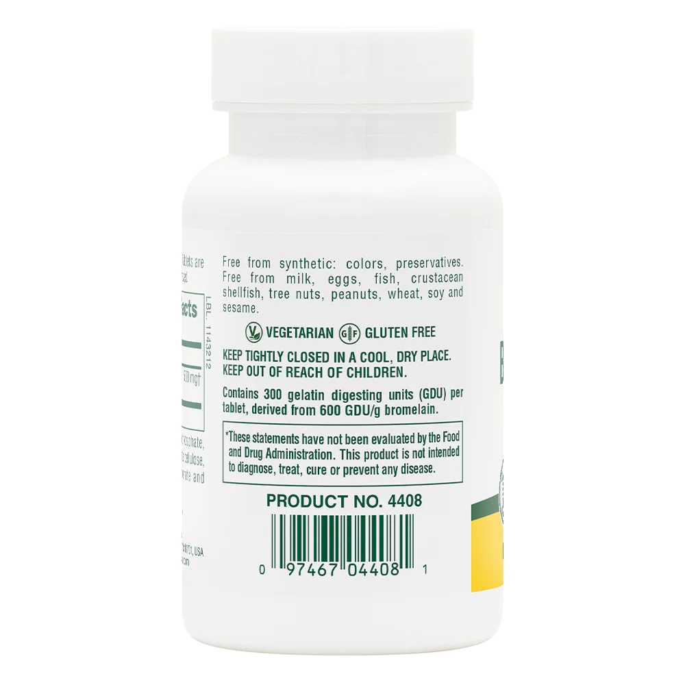 Натуральна добавка Natures Plus Bromelain 500 mg, 60 таблеток. Фото 3