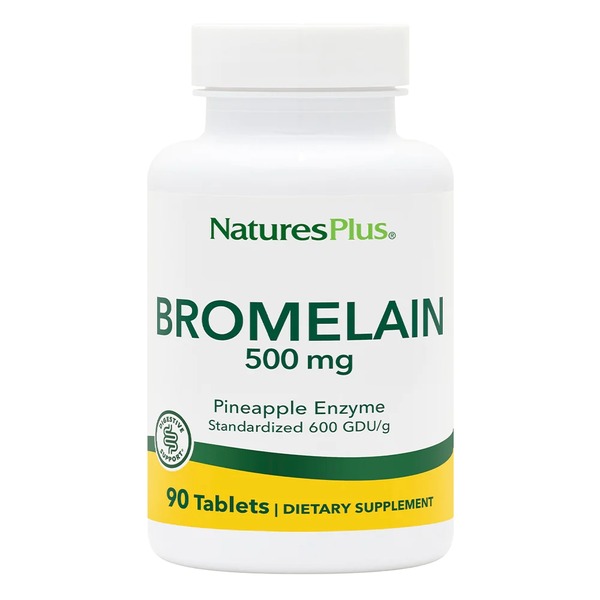 Натуральна добавка Natures Plus Bromelain 500 mg, 90 таблеток