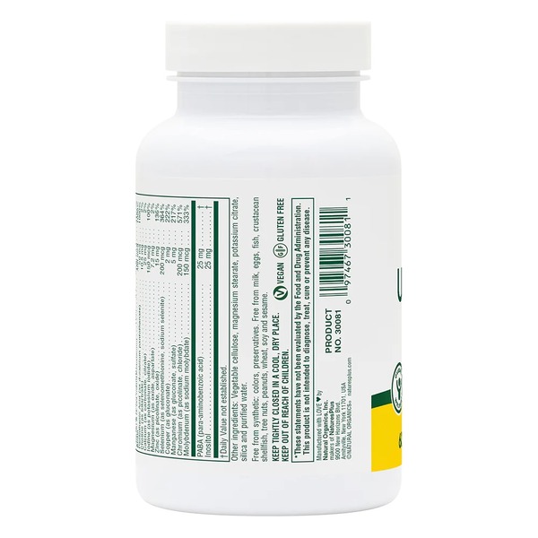 Витамины и минералы Natures Plus Ultra One Daily Caps Iron Free, 60 капсул. Фото 3