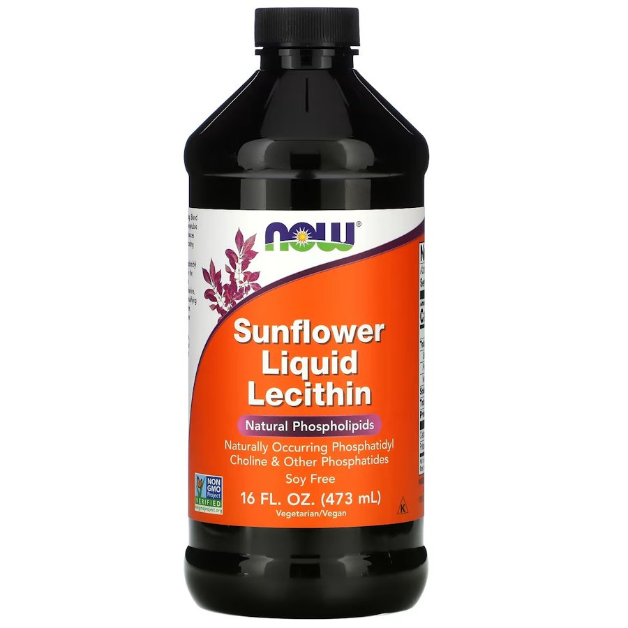 Натуральная добавка NOW Sunflower Lecithin Liquid, 473 мл