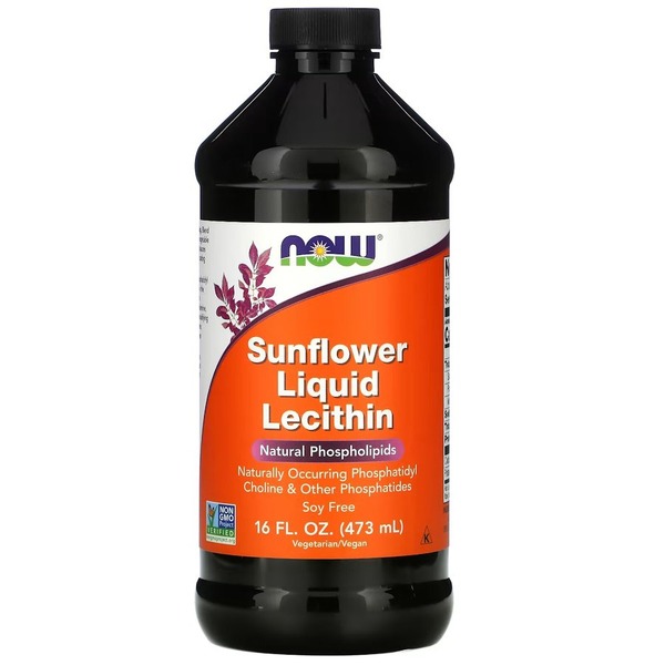 Натуральная добавка NOW Sunflower Lecithin Liquid, 473 мл