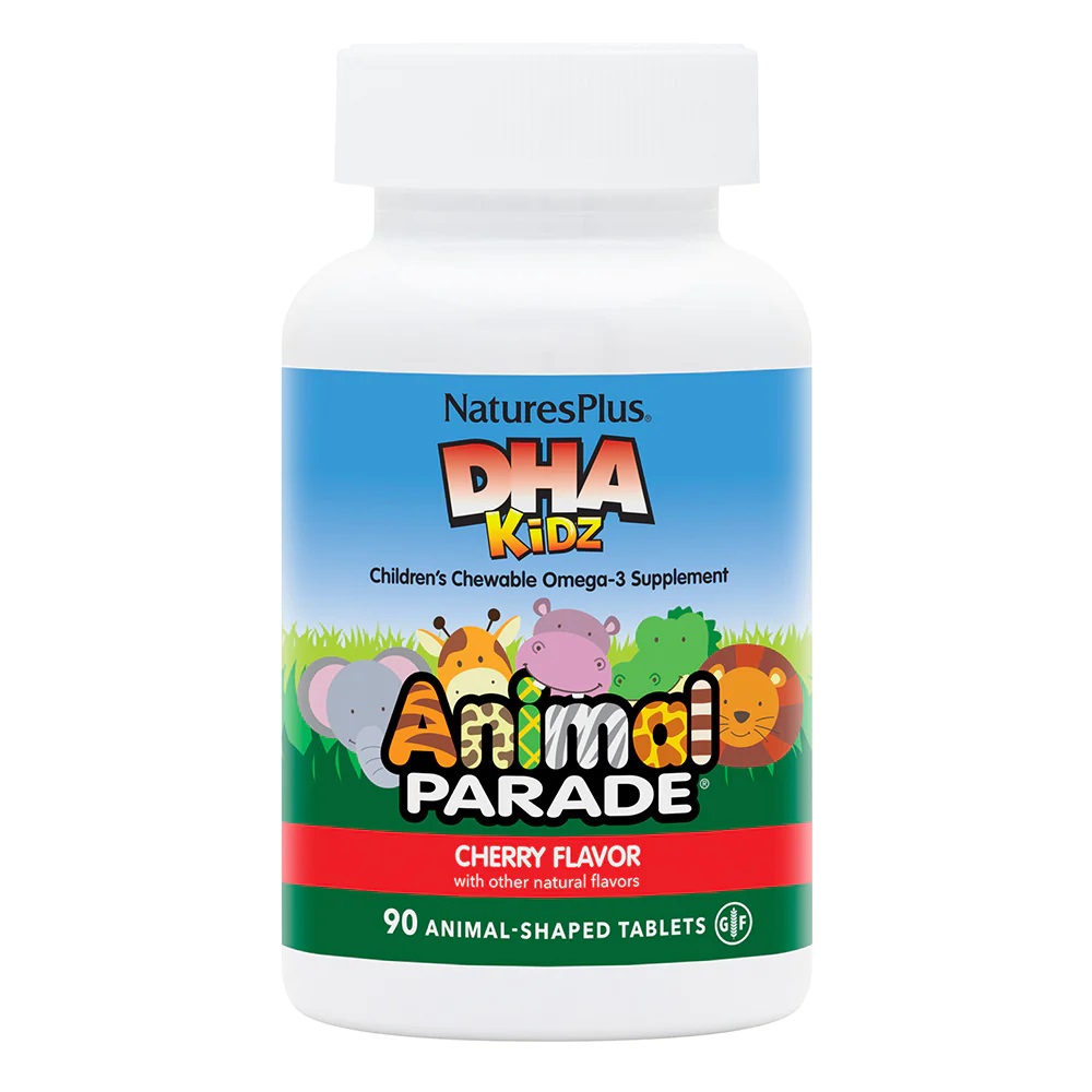 Жирні кислоти Natures Plus Animal Parade DHA for Kids, 90 жувальних таблеток
