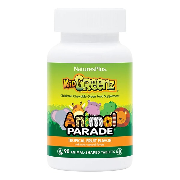 Натуральна добавка Natures Plus Animal Parade Kid Greenz, 90 жувальних таблеток
