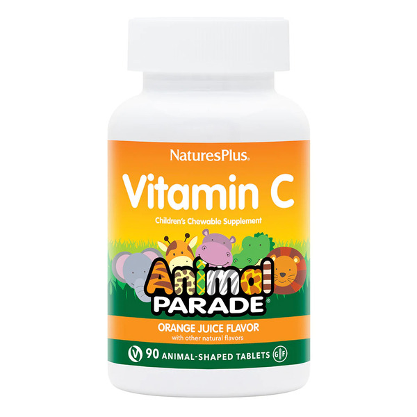 Вітаміни та мінерали Natures Plus Animal Parade Vitamin C, 90 жувальних таблеток